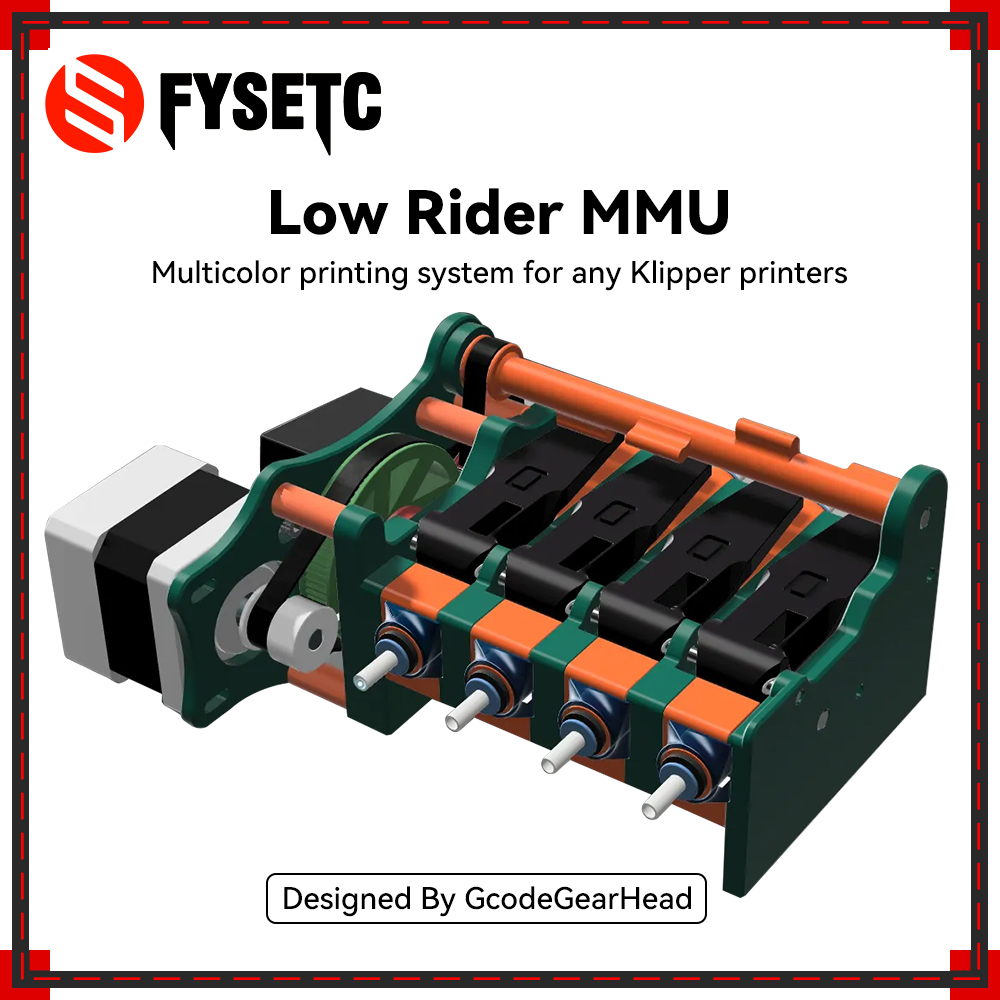 3D Printing Klipper - NIEUW Low Rider MMU Multicolor-printsysteem voor