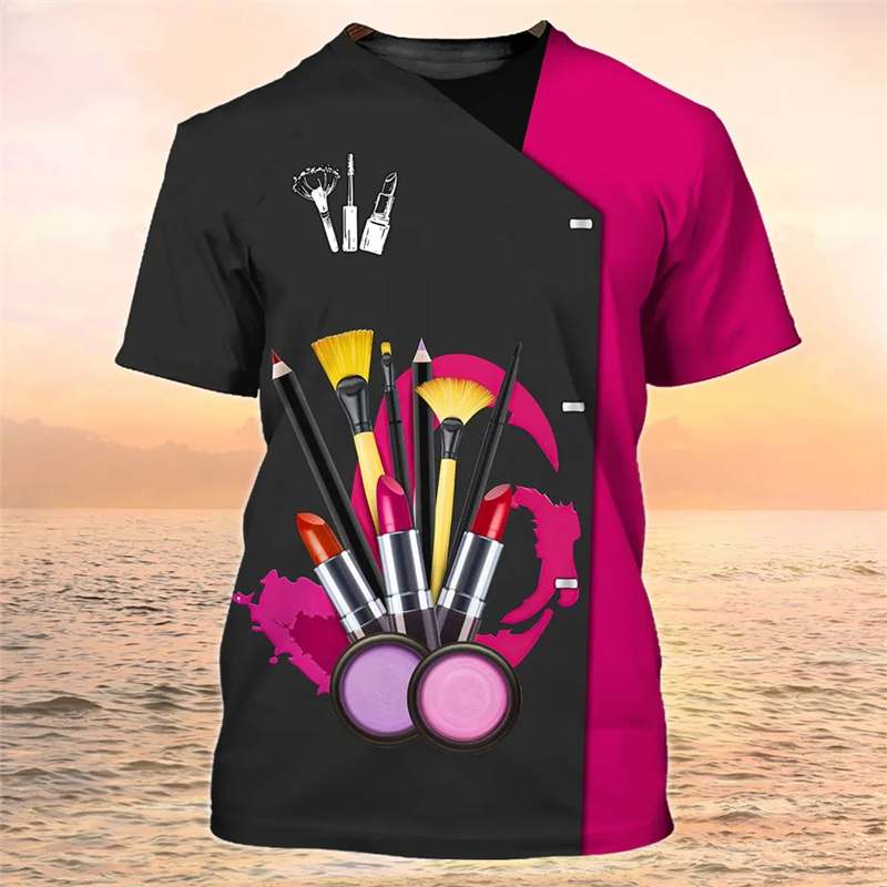 3D Printing Maket - Make-Up Artist T-Shirts Cosmetica-Schoonheidsspecialiste Streetwear Met