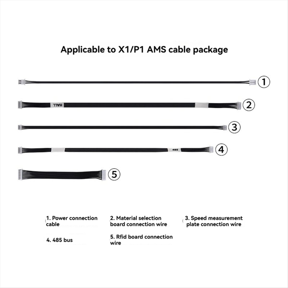 3D Printing Laboratory - A64I 5PCS Kabelpakket Hoge Kwaliteit Kabel