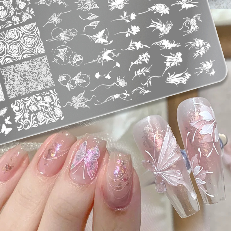 3D Printing Templates Free - BORN PRETTY Bladeren Bloem Nail Art
