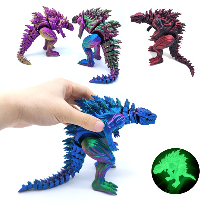 3D Printing Examples - 3D-printen Spier Dinosaurus Actiefiguur Mini Speelgoed