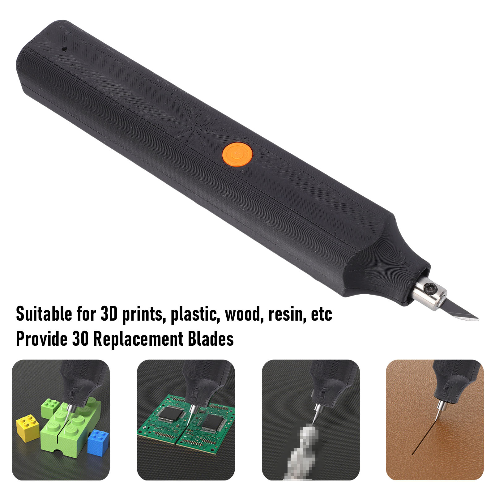 3D Printing Model - 40kHz Ultrasone Cutter met 30 Vervangende