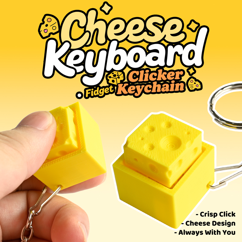3D Geprinte Cheesy Key Fidget  - 3D Printing Model recensie en prijs