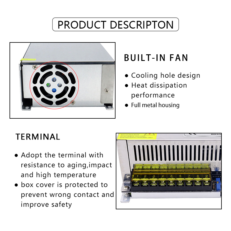 DC48V 720W 800W 1000W 1200W 15 - 3D Printer Power Supply recensie en prijs