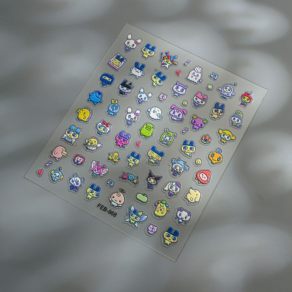Tamagotchi Cartoon 3D Reliëf N - 3D Printing Nails recensie en prijs