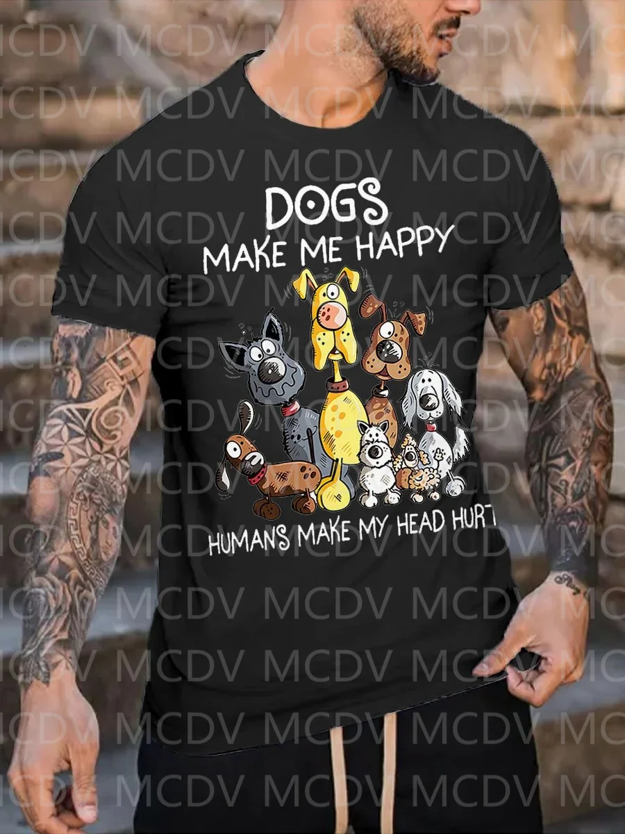Zomer heren Love Dog Make Me H - 3D Printing Maket recensie en prijs