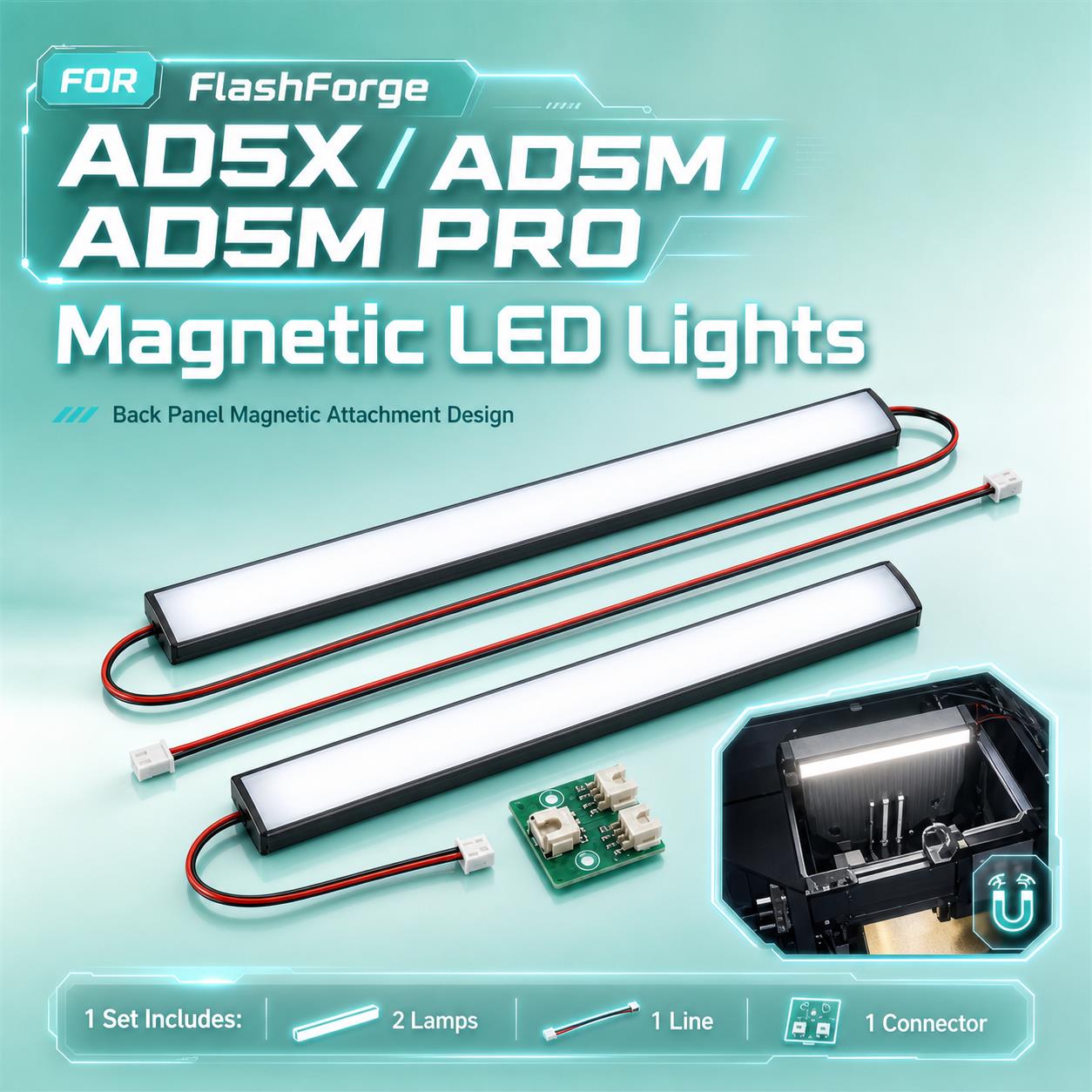 Voor FLASHFORGE Adventurer 5M  - 3D Printer Cable Chain recensie en prijs