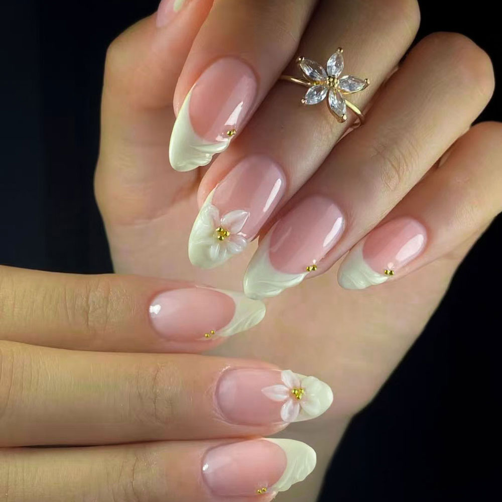 24 stuks amandelvormige 3D-gel - 3D Printing Nails recensie en prijs