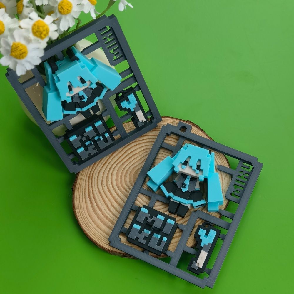 3D-geprint schattig pixel Hats - 3D Printing Model recensie en prijs