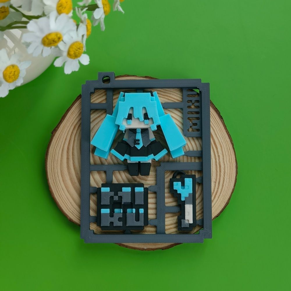 3D-geprint schattig pixel Hats - 3D Printing Model recensie en prijs